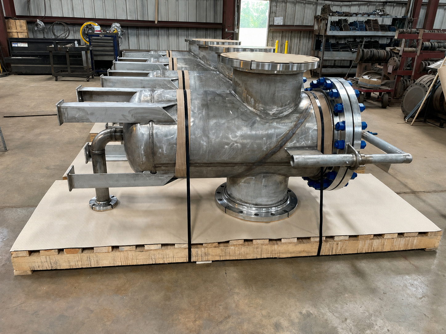Large custom strainer inside the HPD fabrication shop